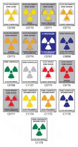 Signalisation produits dangereux risque ionisant