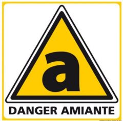 Panneau de DANGER SUR AMIANTE (C1247)